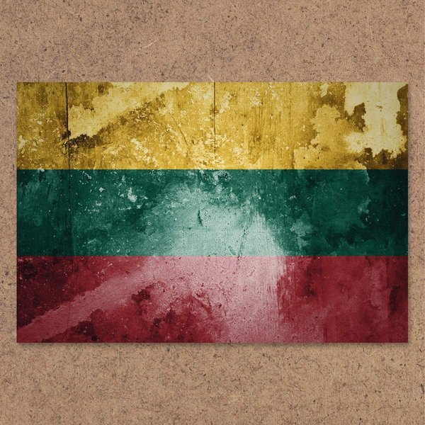 Aufkleber "Litauen Flagge"