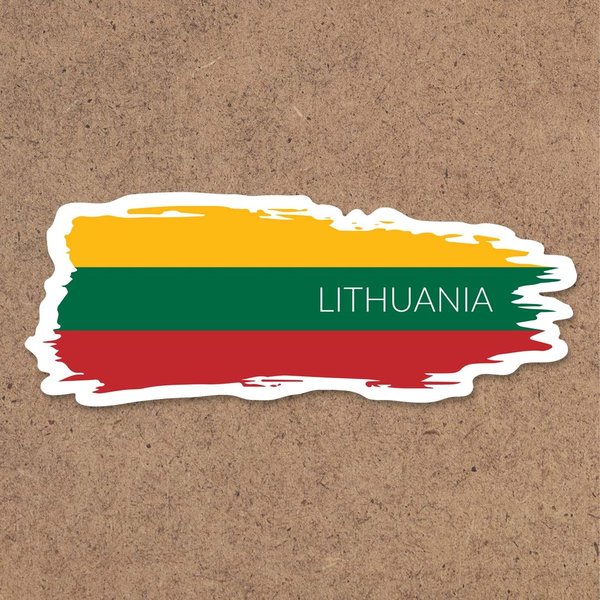 Aufkleber "Litauen Flagge II"