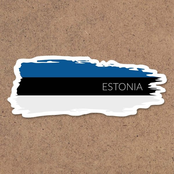 Aufkleber "Estland Flagge II"