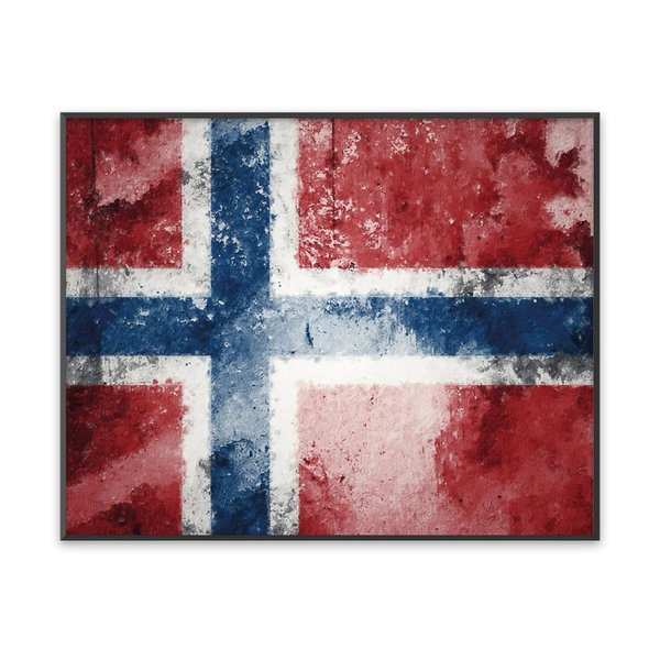 Poster "Norwegen Flagge"