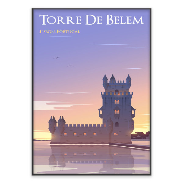 Poster "Torre de Belém, Lissabon"