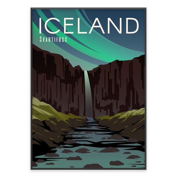 Poster "Svartifoss, Island"