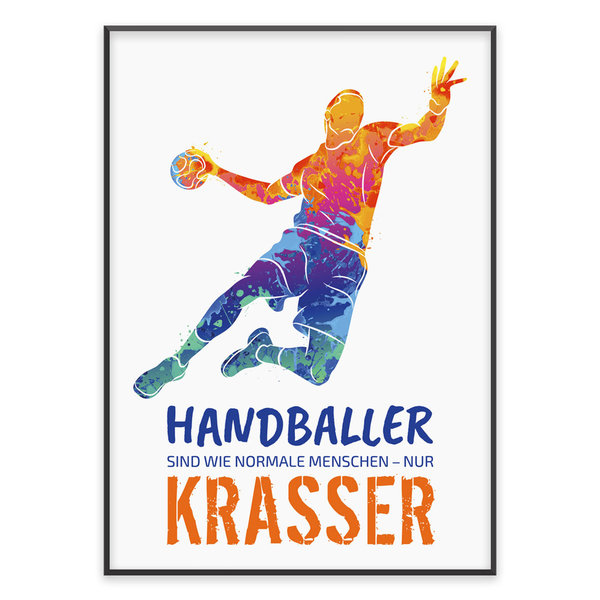 Poster "Handball - Splash I"