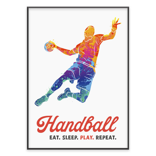 Poster "Handball - Splash II"